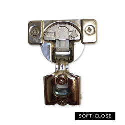  TEC 5/8 Inch Overlay/108-Degree Opening Soft Close Hinge, Wrap Mounted with 45mm Drilling Pattern