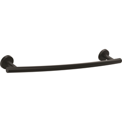 Arrondi 18 Inch Center to Center Contemporary Towel Bar, Matte Black