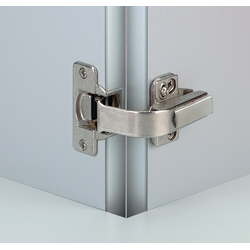Nexis Dowelled 110 degree Pie Cut Corner Hinge, Self Close