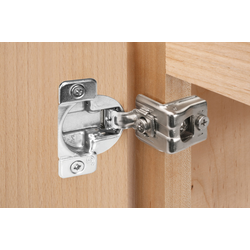  TEC 864- 1-1/2 Inch Overlay/108-Degree Opening Self (Spring) Close Hinge, Replaces Grass 830 Series, Wrap Mounted with 45mm Drilling Pattern