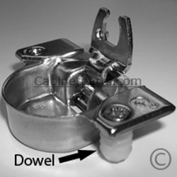 Tec 831 Face Frame Hinge with Dowel 105 Degree