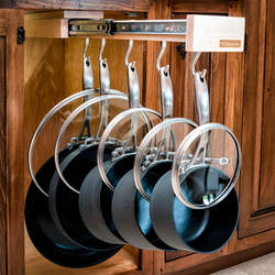 Glideware Slide Out Organizer 7 Hooks Maple