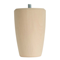 Round Taper Bun Foot 4 inch H-Hardwood