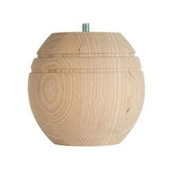 Modern Bun Foot 3-5/8 inch H-Hardwood