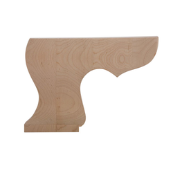 15% OFF Pedestal Left Bun Foot 4-1/2 inch H-Hardwood