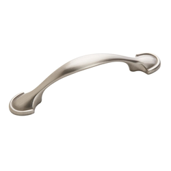 Allison Satin Nickel Cabinet Pull, 4-5/8" Length with 3" Center to Center Screw Spacing 