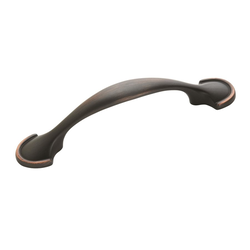 Allison Oil-Rubbed Bronze Cabinet Pull, 4-5/8" Length with 3 Inch Center to Center Screw Spacing
