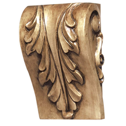 Cor-8C Acanthus Block Corbel 6 inch H-Linden