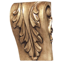 Cor-8C Acanthus Block Corbel 6 inch H-Maple