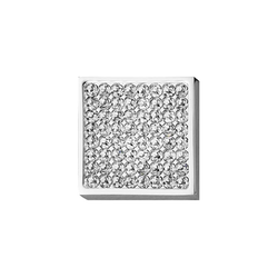 Elements 1-3/16 Inch Diameter Polished Chrome Cabinet Knob