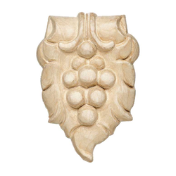 Bordeaux Carved Onlay 2-5/16 inch x 3-1/2 inch Maple