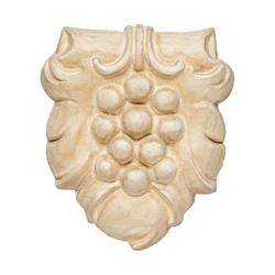 Bordeaux Carved Onlay 3-3/16 inch x 3-5/8 inch Maple