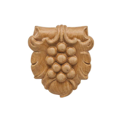 Bordeaux Carved Onlay 3-3/16 inch x 3-5/8 inch Cherry