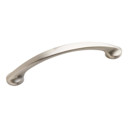 Cup Pulls 3-3/4 Inch Center to Center (4-7/8" Length) Satin Nickel Cabinet Pull