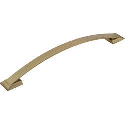Candler 12 Inch Center to Center Transitional Appliance Pull, Golden Champagne