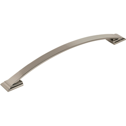 Candler 12 Inch Center to Center Transitional Appliance Pull, Polished Nickel