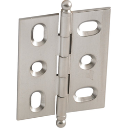 Elite Mortised Butt Hinge 50X40mm, Brushed Nickel