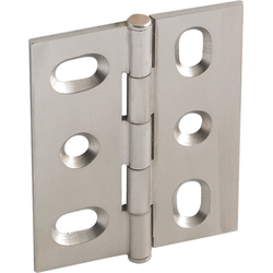 Elite Mortised Butt Hinge 50X40mm, Brushed Nickel
