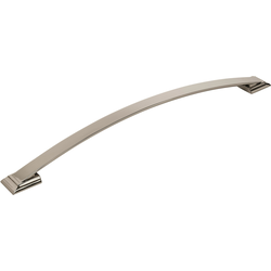 Candler 18 Inch Center to Center Transitional Appliance Pull, Polished Nickel