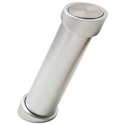 Countertop Support, Angled, Matt Chrome, for Glue Fixing