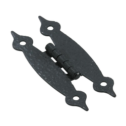 1/8 Inch Projection Free Swinging Flush Mount H Hinge, Colonial Black, Pair