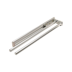 Chrome Finish 2 Bar Towel Rack