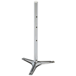 Bottom Mounting Center Post, for Kidney Shaped Shelves, Chrome