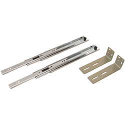 Pull-Out Slide For Spice Rack, Steel, 9 7/8" (Set Includes Brackets)