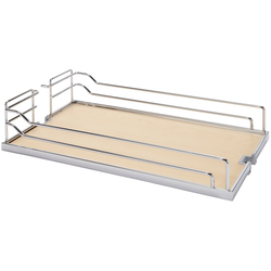 9-3/4 Inch Width Arena Plus Storage Tray For Swing Pull-Out, Chrome/Maple