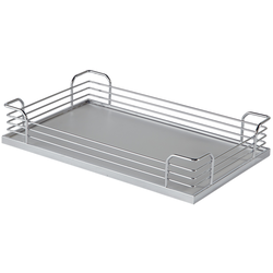  Storage Tray, 15-3/8" x 18-1/2", Arena Plus, for 88 lbs. Weight Capacity Pantry Pull-Out and Base and Corner Units, Chrome/Grey 