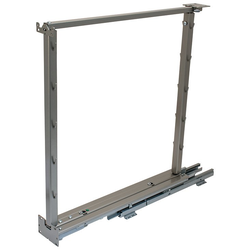 20% OFF Kessebohmer 26 3/8 to 32" Inch Height Pull-Out Base Cabinet Frame with Soft-Close Full-Extension Bottom Mounted Heavy Duty Slide. Required Baskets Sold Separately. Champagne
