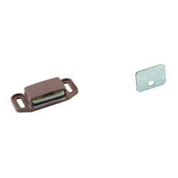 2 Inch Length Functional Hardware Magnetic Catch, Tan Finish