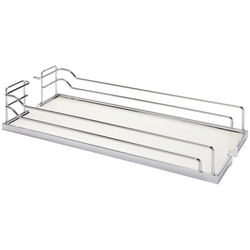 11 Inch Width Tray Set, for Base Pull-Out, Arena Plus, Chrome/White (1 Set = 2 Trays)