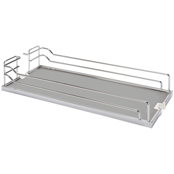 13 Inch Width Tray Set, for Base Pull-Out, Arena Plus, Chrome/Gray (1 Set = 2 Trays)