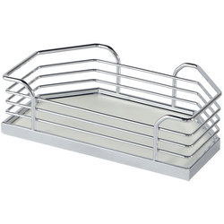 Clearance Sale, Clearance Sale, Door Tray Set, for Tandem Chef'S Pantry, Arena Plus, Chrome/White, Width 11 1/8" (1 set = 2 trays)