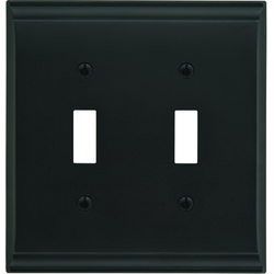 Candler 2 Toggle Wall Plate, Black Bronze
