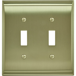 Candler 2 Toggle Wall Plate, Golden Champagne