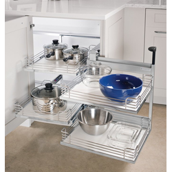61% OFF Magic Corner Two, for Blind Right Corner Cabinets, Frame Only, Basket Sets Required, Silver