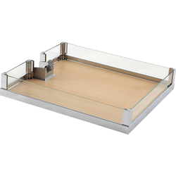 20% OFF Individual Adjustable Tray, for Lavido Pantry Pull-Out, Chrome/Maple, 403 mm (15 1/4")
