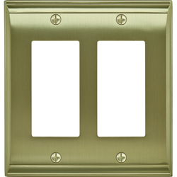 Candler 2 Rocker Wall Plate, Golden Champagne