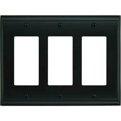 Candler 3 Rocker Wall Plate, Black Bronze