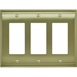Candler 3 Rocker Wall Plate, Golden Champagne