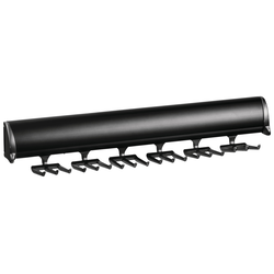 13-7/8 Inch Length Elite Tie Rack, 18 Hooks, Black