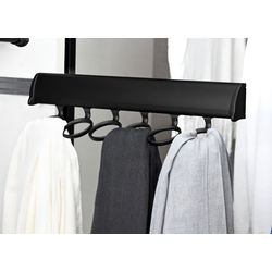 13-7/8 Inch Length Elite Scarf Rack, 6 Hook, Black