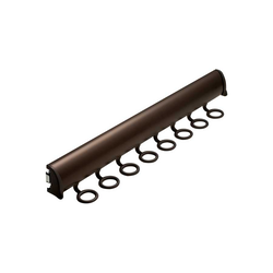 17-7/8 Inch Length Elite Scarf Rack, 8 Hook, Black
