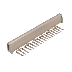 Elite Tie Rack Polished Chrome 11-7/8 inch L, 15 Hook