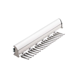 Elite Tie Rack Polished Chrome 13-7/8 inch L, 18 Hook