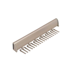 Elite Tie Rack Matte Nickel 11-7/8 inch L, 15 Hook