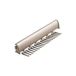 Elite Tie Rack Matte Nickel 13-7/8 inch L, 18 Hook