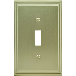 Mulholland 1 Toggle Wall Plate, Golden Champagne
